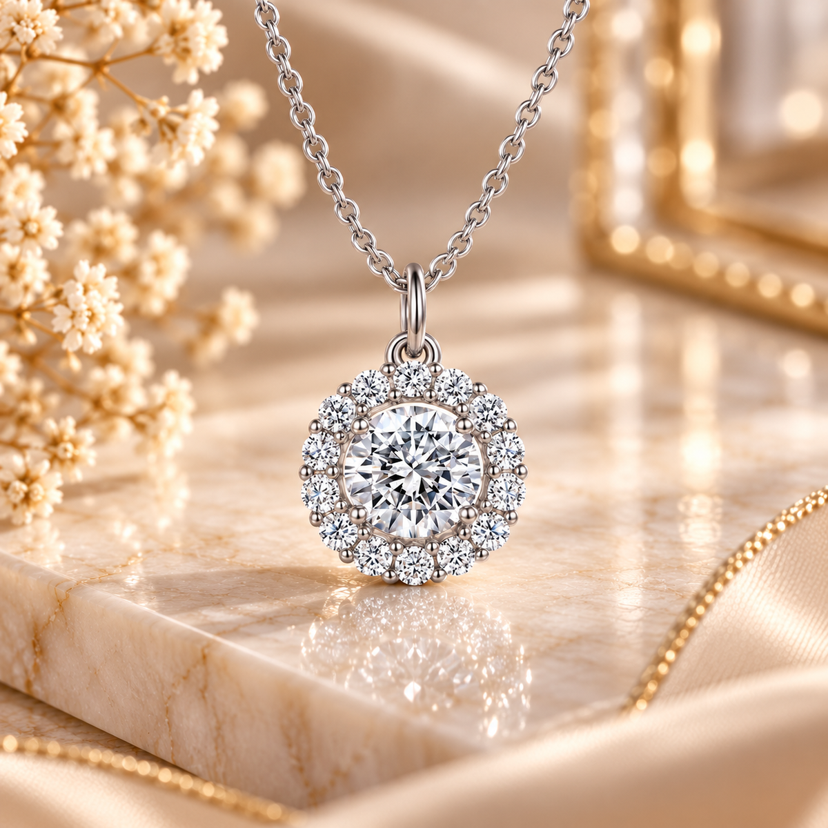 Celeste Halo Jewelry Set